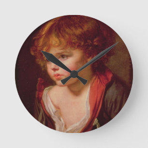 Reloj Redondo Mediano A Blond Haired Boy with an Open Shirt