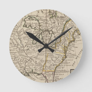 Reloj Redondo Mediano A new map of ye north parts of America