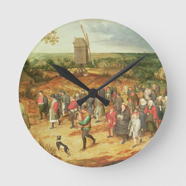 Reloj Redondo Mediano A Peasant Wedding (Anverso)