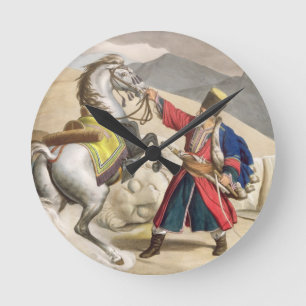 Reloj Redondo Mediano A Tartar with his Horse, engraved by the Thierry B