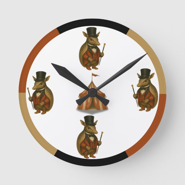 Reloj Redondo Mediano Aardark ring-master Wall Clock (Anverso)