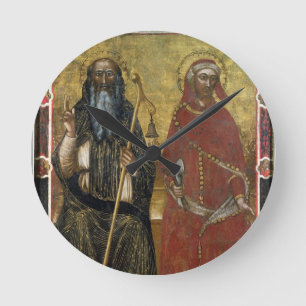 Reloj Redondo Mediano Abad y Eligius - proceso pintado de San Antonio
