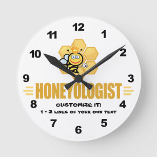 Reloj Redondo Mediano Abeja divertida