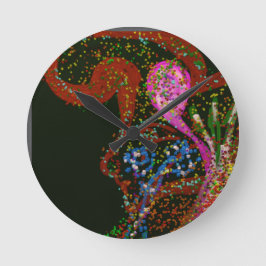 Reloj Redondo Mediano Abstract Art