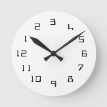Abstract clock, numbers changed.
