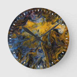 Reloj Redondo Mediano Abstract close up of Pietersite