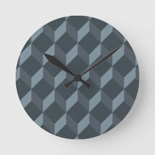 Reloj Redondo Mediano Abstract Geometric Background Pattern