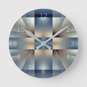 Reloj Redondo Mediano Abstract geometric pattern