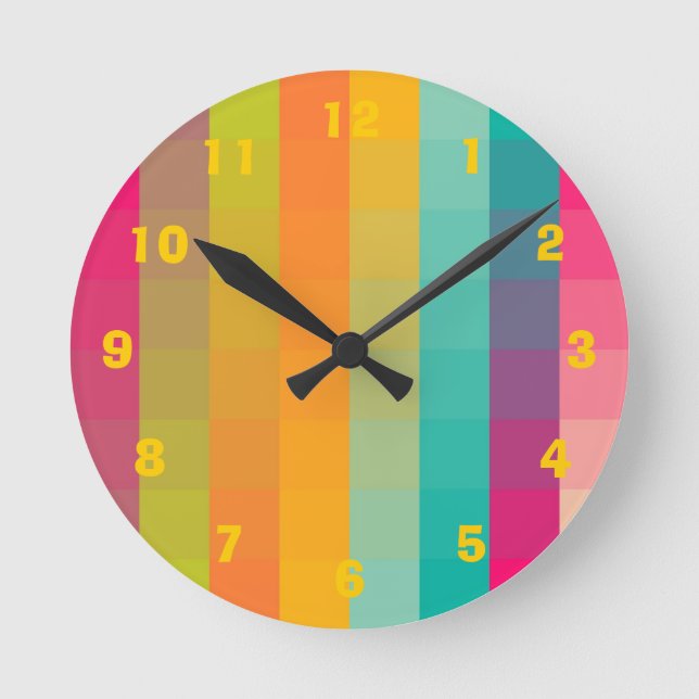 Reloj Redondo Mediano Abstract geometric pattern (Anverso)