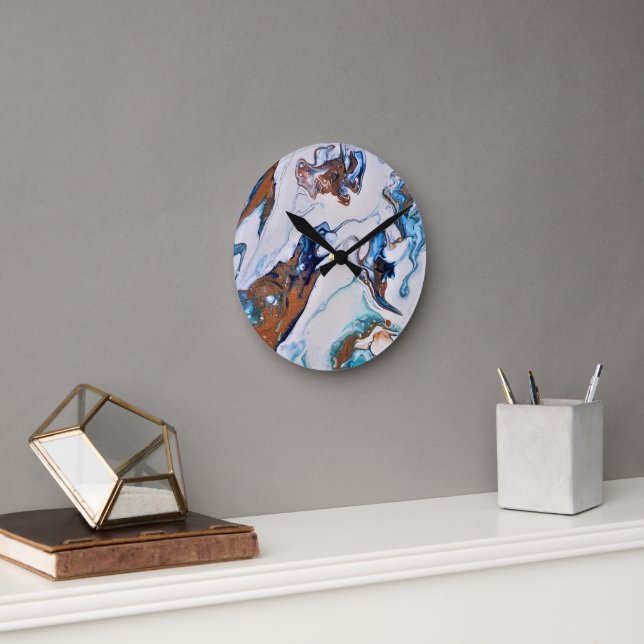 Reloj Redondo Mediano abstract modern. (Oficina)