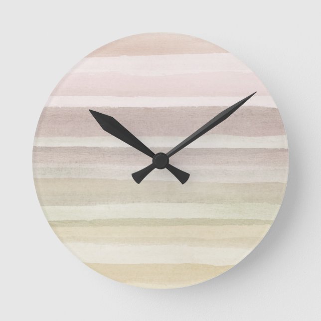 Reloj Redondo Mediano Abstract watercolor background (Anverso)