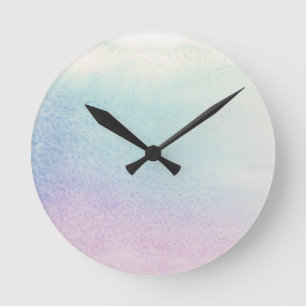 Reloj Redondo Mediano Abstract watercolor hand painted background