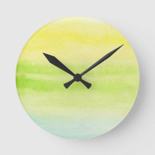 Reloj Redondo Mediano Abstract watercolor hand painted background 2