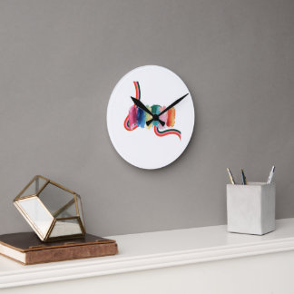 Reloj Redondo Mediano abstracto