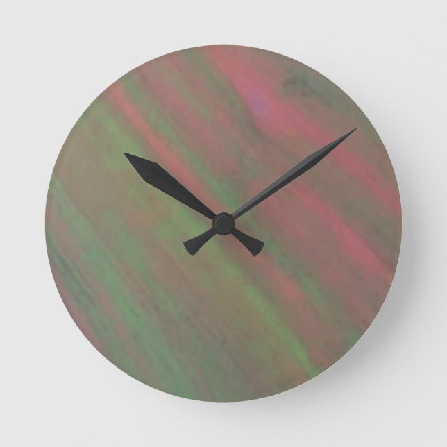 Reloj Redondo Mediano Abstrait rouge (Anverso)