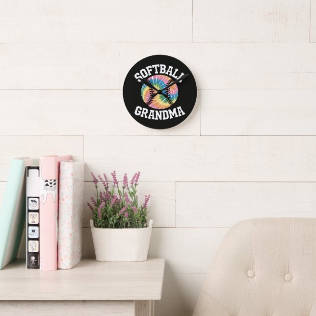 Reloj Redondo Mediano Abuela de sóftbol (Sala de lectura)