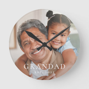 Reloj Redondo Mediano Abuelo Estableció la Foto Moderna