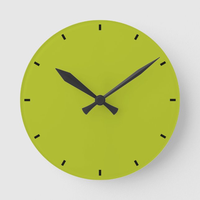 Reloj Redondo Mediano Acid Green (Anverso)