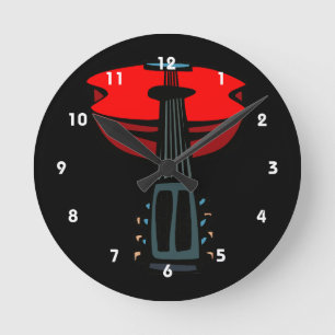 Reloj Redondo Mediano acoustic guitar head on red.png