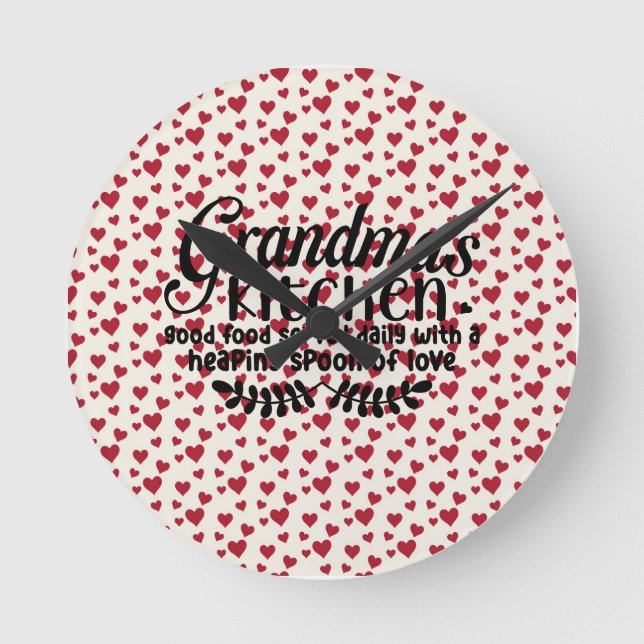 Reloj Redondo Mediano Acrylic wall clock  - Grandma's kitchen (Anverso)
