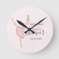 Acuarela Bailarina Cascanueces Baby Shower Rosa