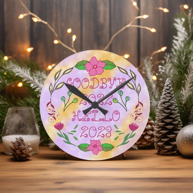 RELOJ REDONDO MEDIANO ADIÓS 20XX HOLA 20XX (Subido por el creador)