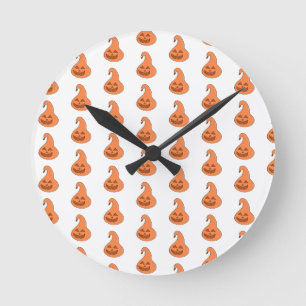 Reloj Redondo Mediano Adorable Calabaza