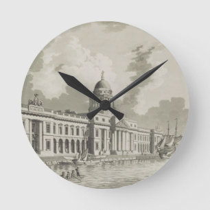 Reloj Redondo Mediano Aduanas, Dublín, 1792 (grabado)