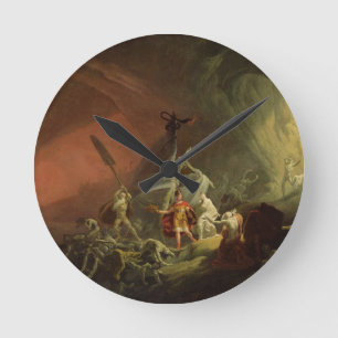 Reloj Redondo Mediano Aeneas y la sibila, c.1800 (aceite en lona)