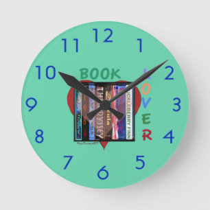 Reloj Redondo Mediano Aficionado a los libros