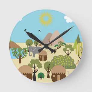 Reloj Redondo Mediano África