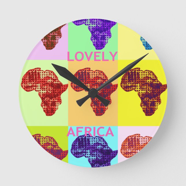 RELOJ REDONDO MEDIANO ÁFRICA AMABLE (Anverso)
