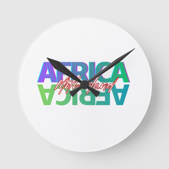 Reloj Redondo Mediano AFRICA: Motherland - Wall Clock (Anverso)