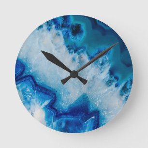 Reloj Redondo Mediano Agate azul real