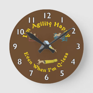 Reloj Redondo Mediano Agilidad feliz