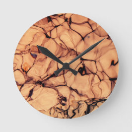 Reloj Redondo Mediano Agua azul esparcido invertida