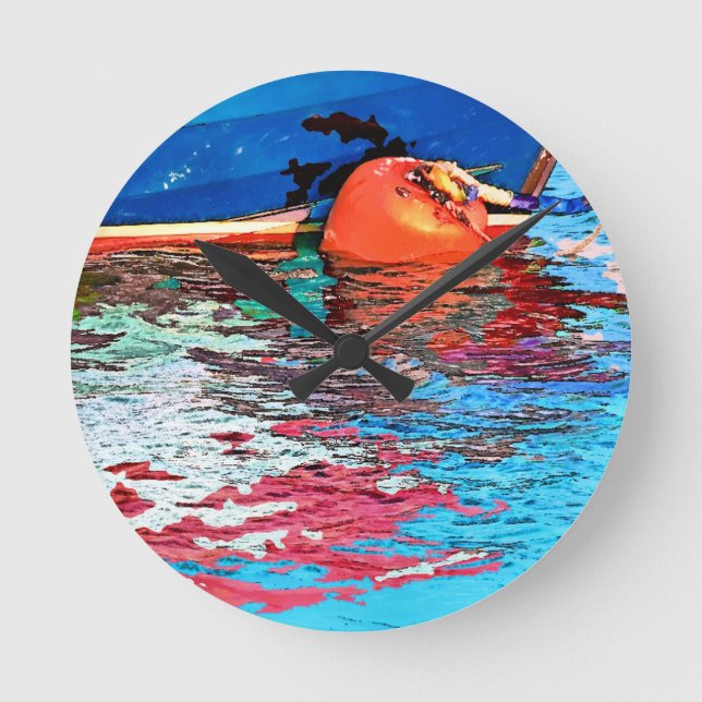 RELOJ REDONDO MEDIANO AGUA TRANQUILA (Anverso)