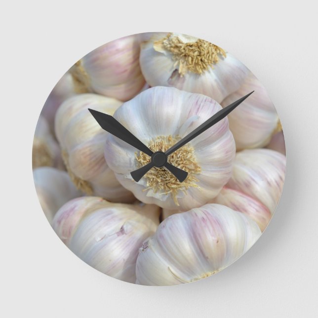 Reloj Redondo Mediano ajo rosa (Anverso)