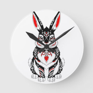 Reloj Redondo Mediano Akai Yokai Rabbit – Japanese Spirit Guardian in B