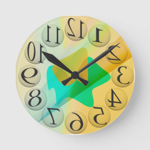 Reloj Redondo Mediano al revés numera
