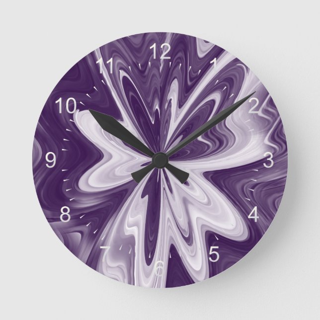 Reloj Redondo Mediano alas de mariposa (Anverso)