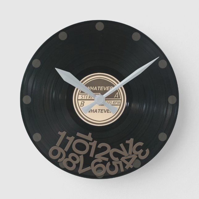 Reloj Redondo Mediano Álbum de discos WHATEVER (Anverso)