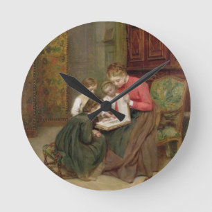 Reloj Redondo Mediano Álbum familiar, 1869 (aceite sobre lienzo)