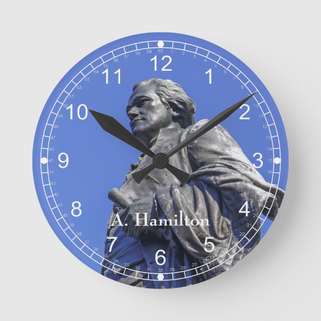 Reloj Redondo Mediano Alexander Hamilton (Anverso)