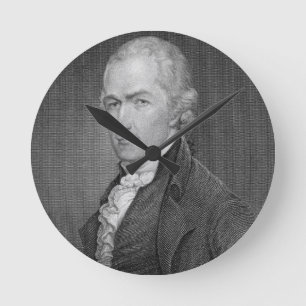 Reloj Redondo Mediano Alexander Hamilton (1757-1804) grabado por Juan