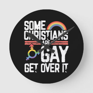 Reloj Redondo Mediano  Algunos cristianos son gay, supéralo