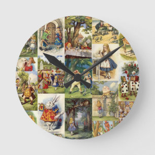 Reloj Redondo Mediano alice en wonderland