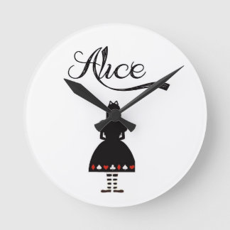 Reloj Redondo Mediano Alice In Wonderland
