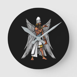 Reloj Redondo Mediano Alien Anunnaki Dios antiguo Rey Sumeriano