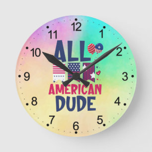 Reloj Redondo Mediano All American Dude-96993